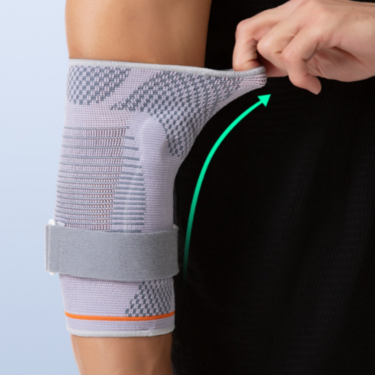 3D-woven Silicone Compression Sports Elbow Brace For Tennis And Basketbal With Adjustable Support