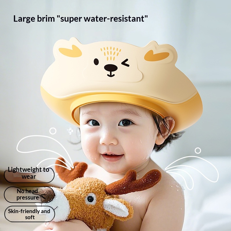 Waterproof Ear-covering Shower Cap