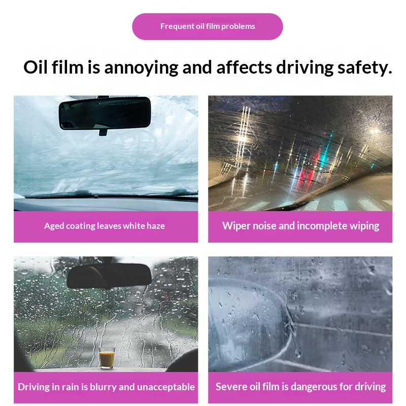 Car Glass Watermarks And Oil Films 3