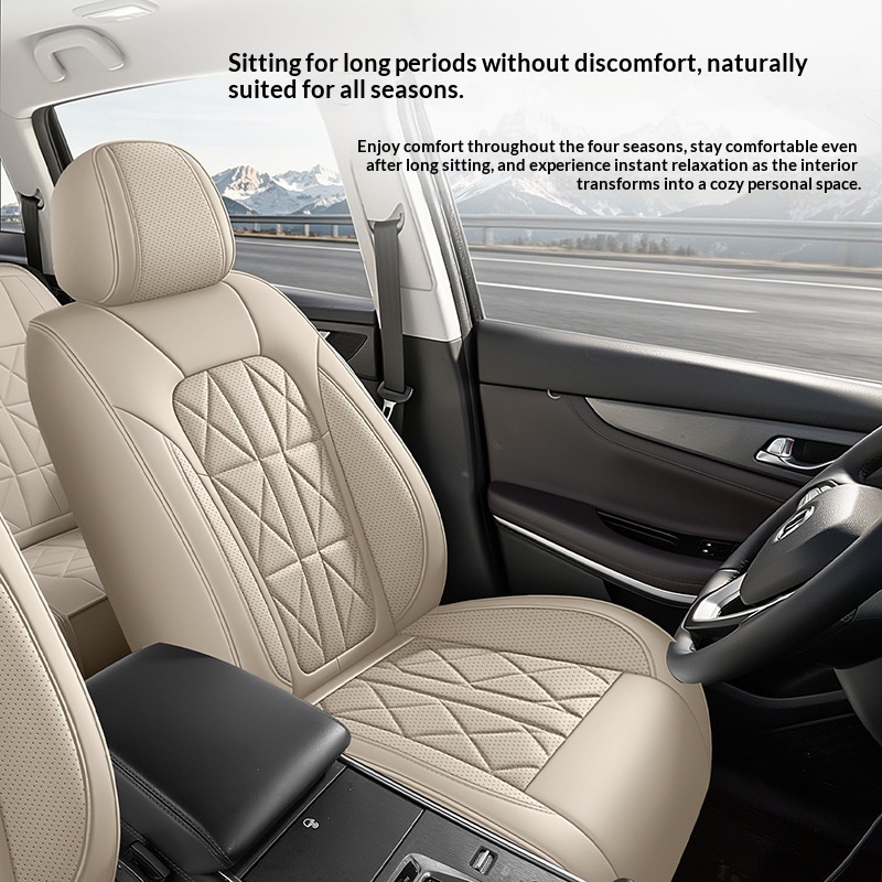 All-Season Leather Car Seat Cushion