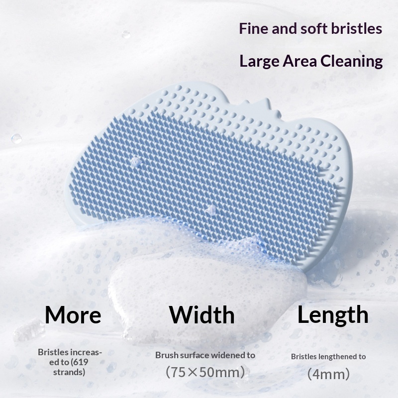 Baby Silicone Shampoo Brush For Bathing