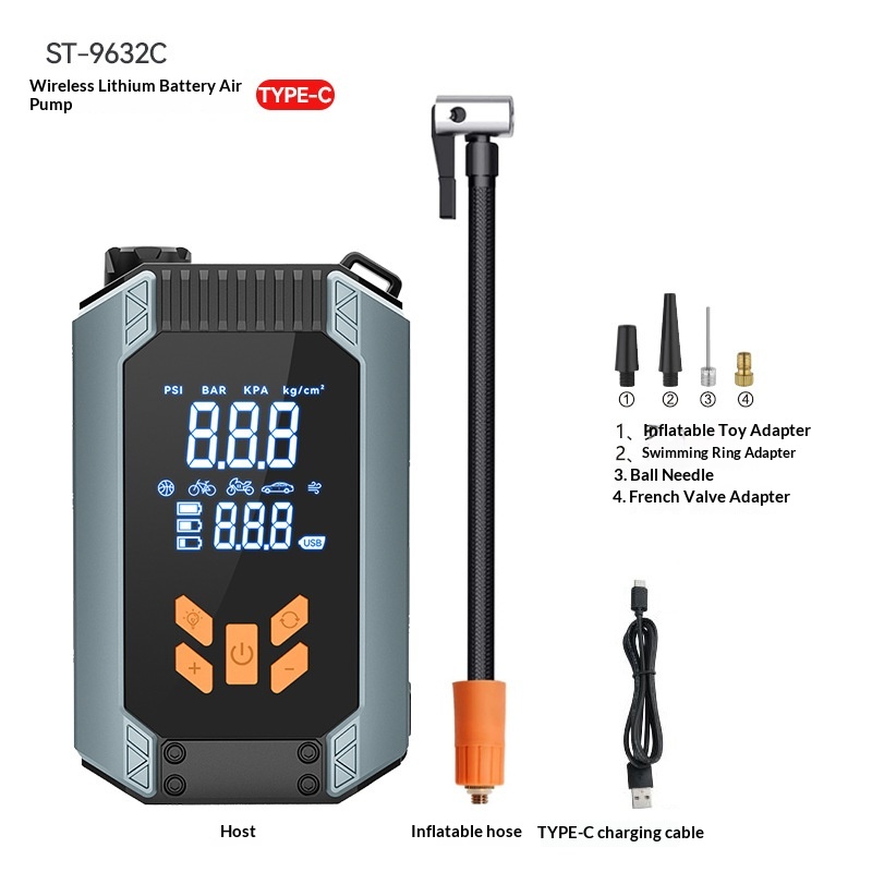 Gonfleur sans fil + démarreur de secours — 120 W voiture