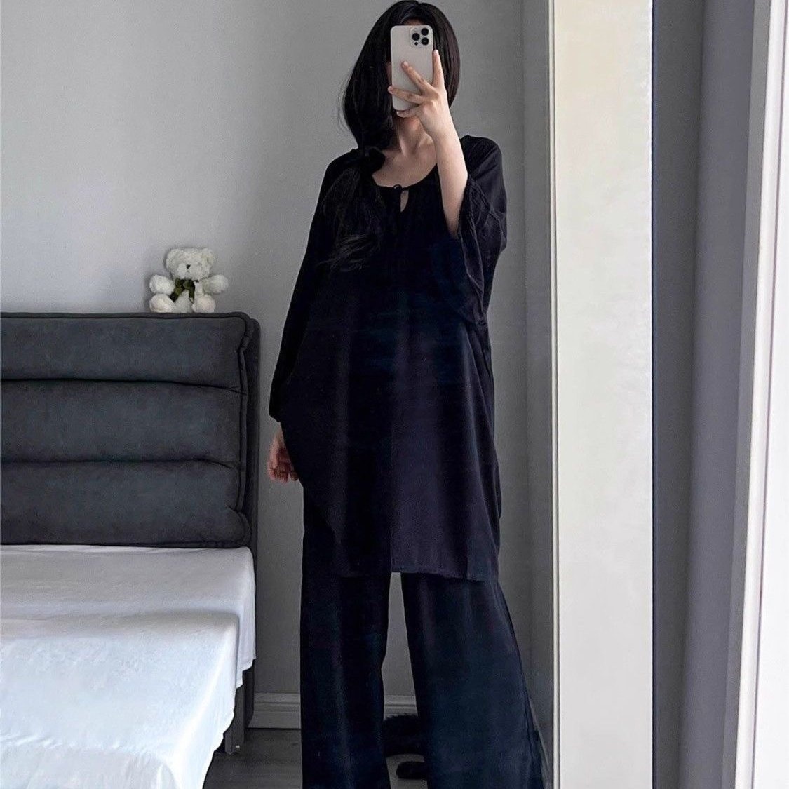 Three-quarter-sleeve Pants Set Suitable For Both Outdoor Wear And Lounging At Home product image