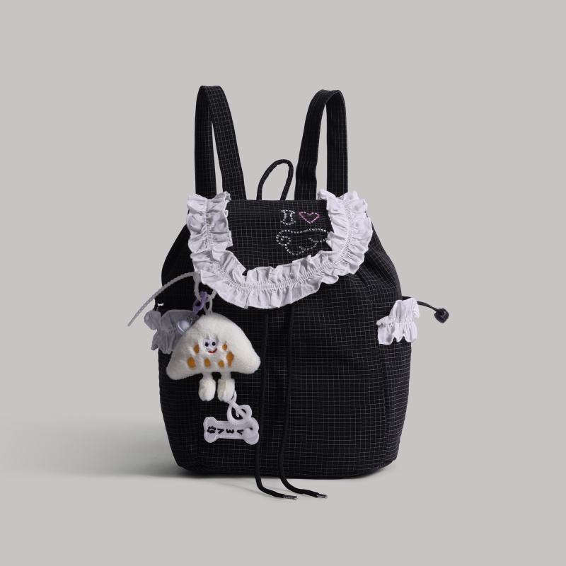 Drawstring Backpack Fresh And Chic Versatile For Commuting