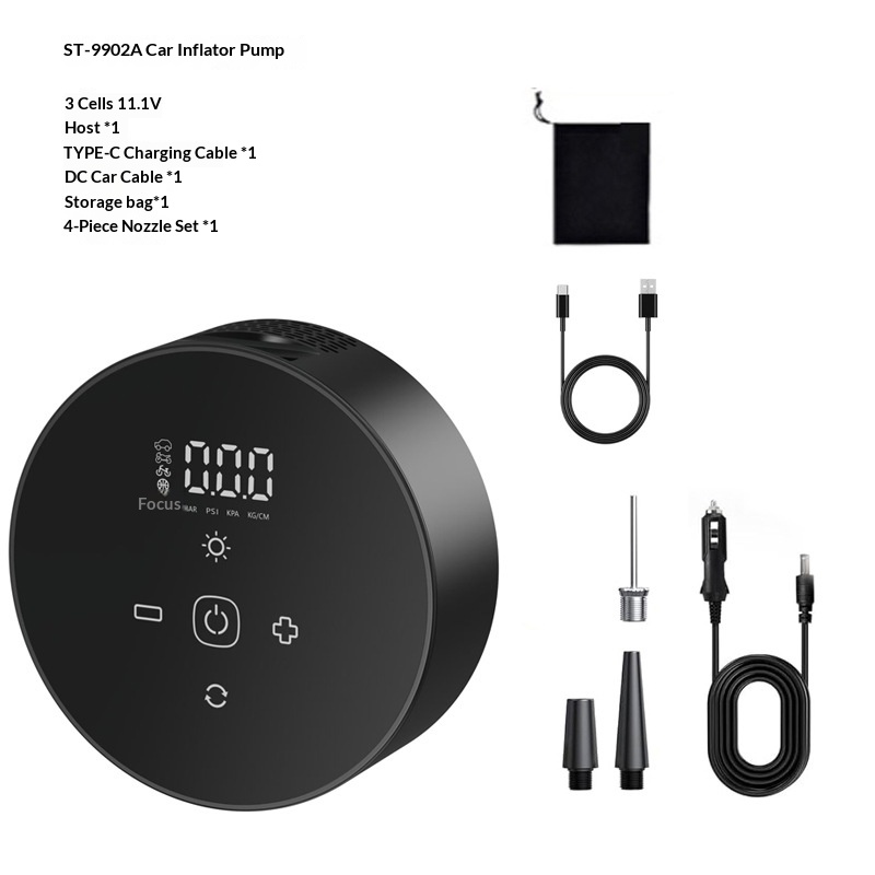 Portable Digital-display Air Pump, Wireless Electric Inflator ST9902A
