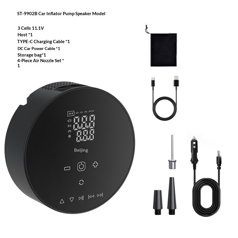 Portable Digital-display Air Pump, Wireless Electric Inflator 5