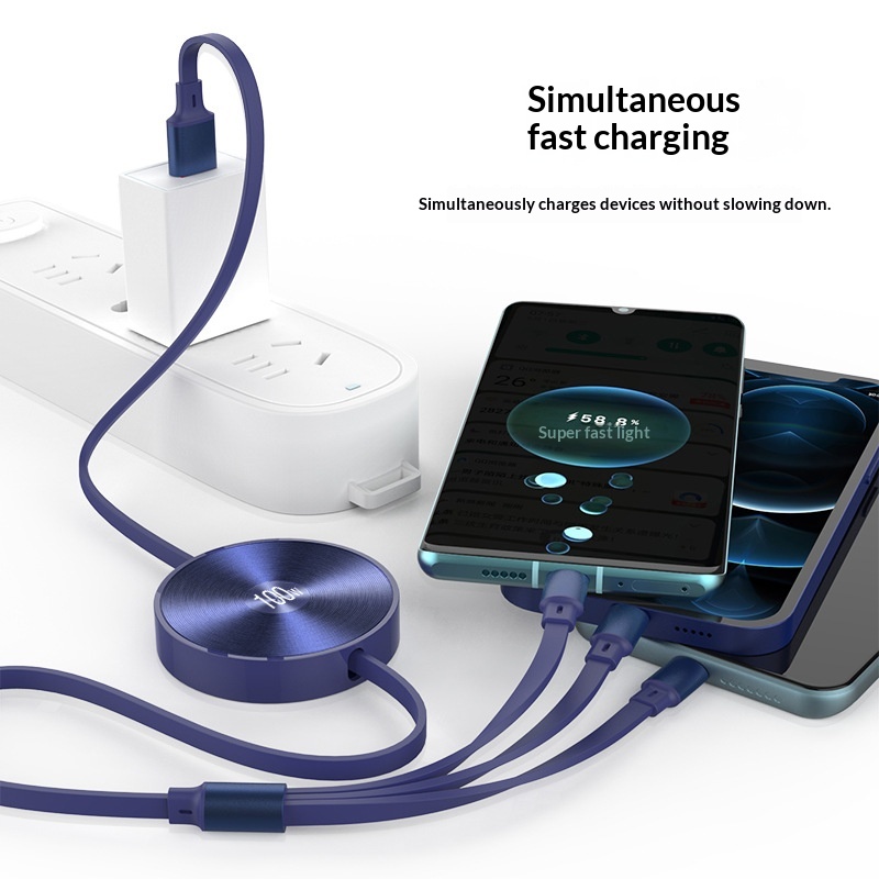 3-in-1 Fast-charging Phone Cable
