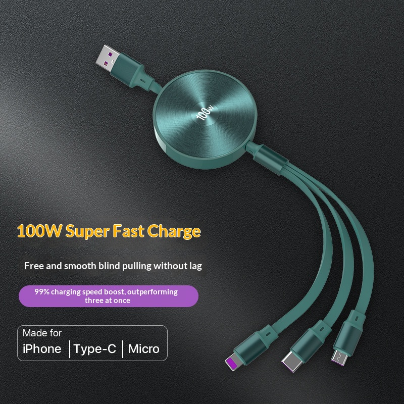 3-in-1 Fast-charging Phone Cable