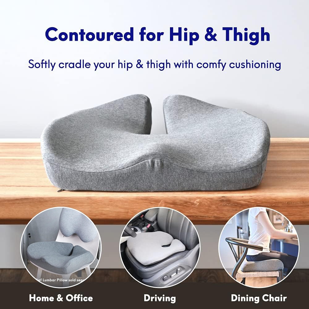 Office Memory Foam Lumbar Support Cushion, Hip-enhancing Hemorrhoid Pad