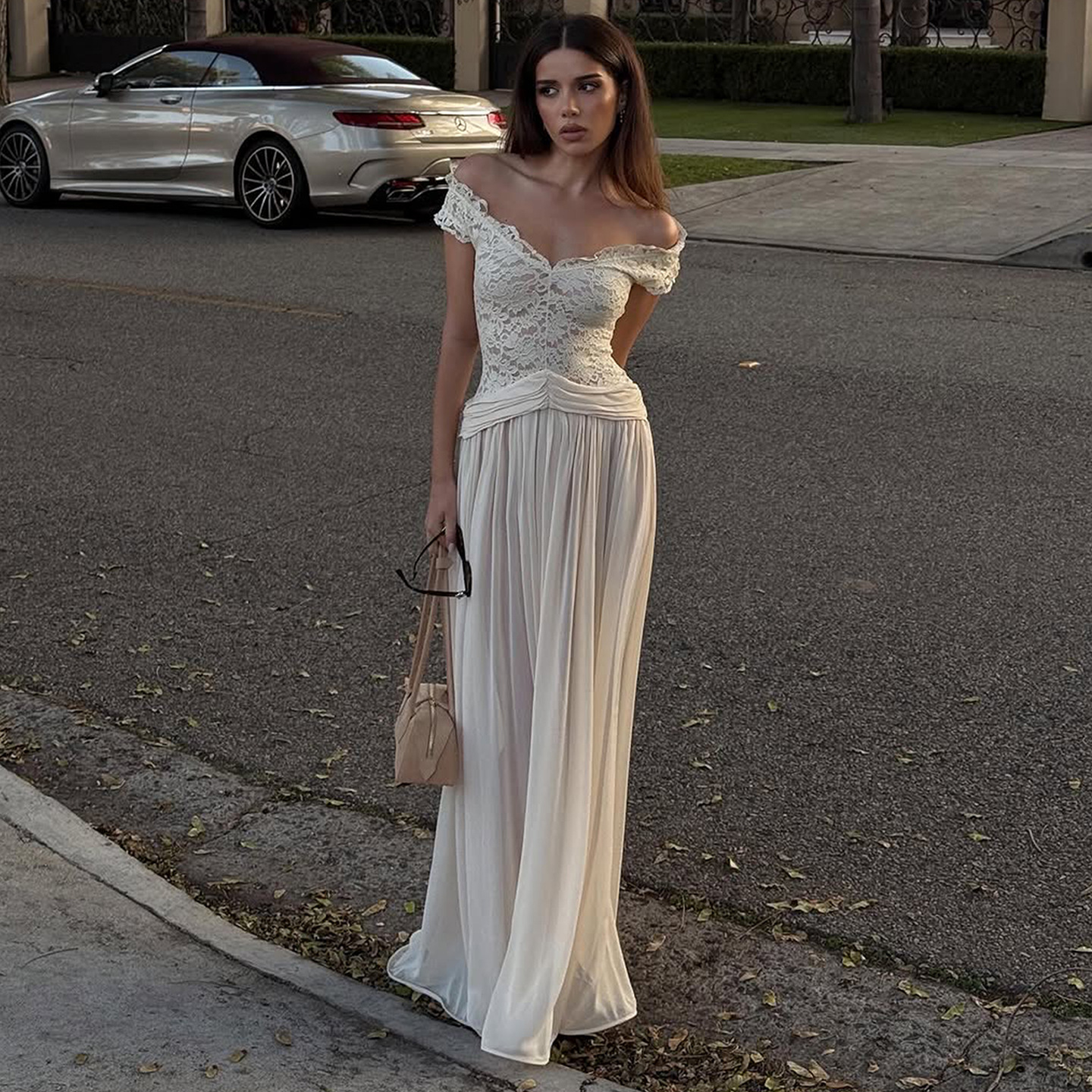 Women's Mesh Stitching Light Luxury Dress product image