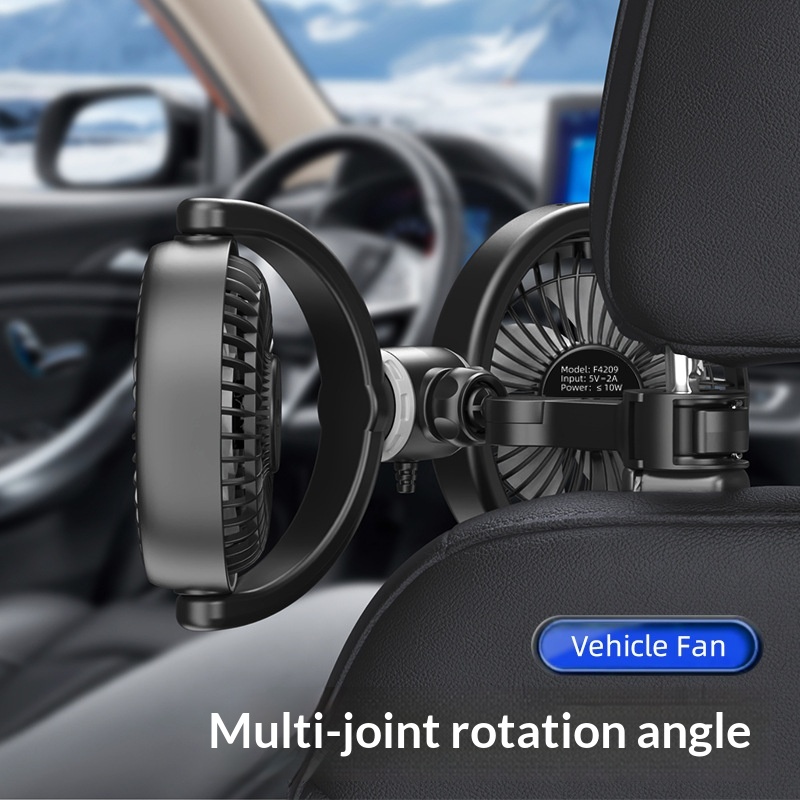 Car-mounted Dual-head Fan For Vehicles