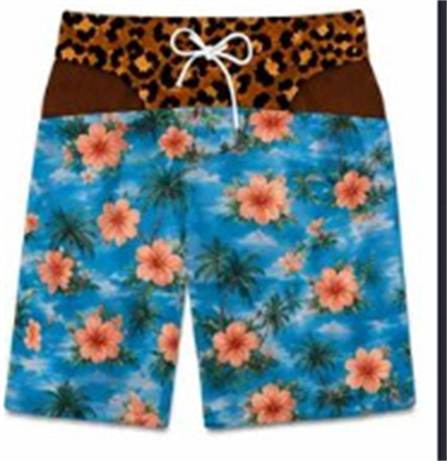 Breathable Printed Mens Casual Shorts