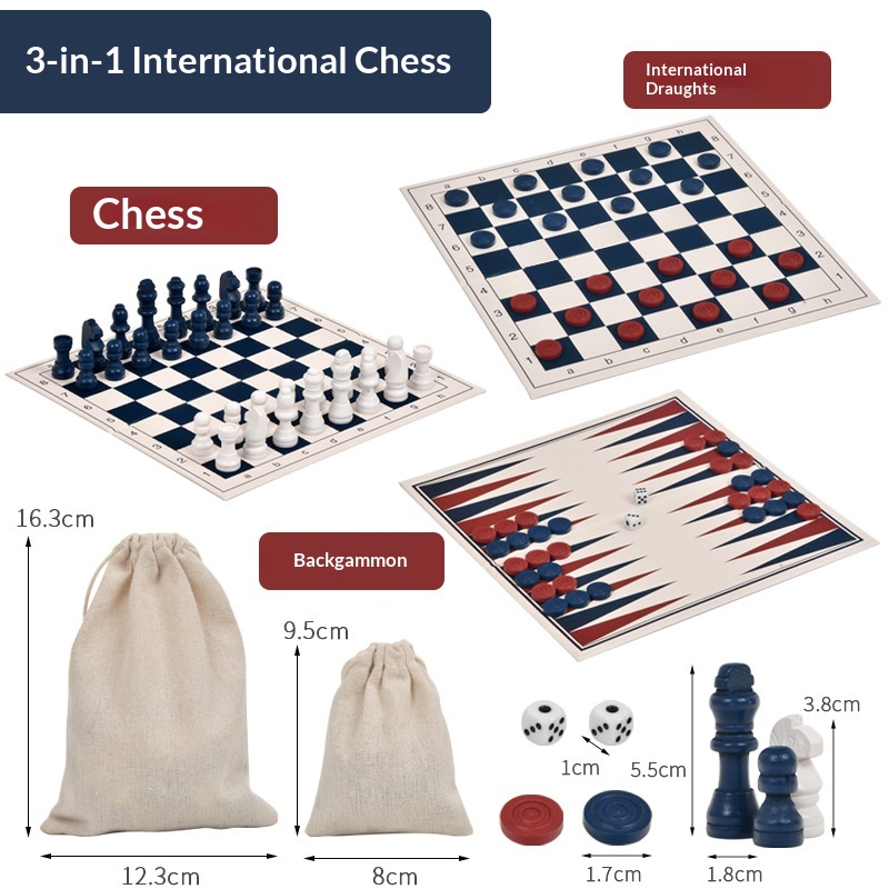 Portable Foldable Bagged Chess Set