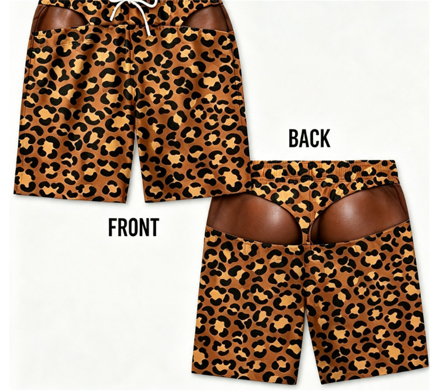 Printed casual shorts for men