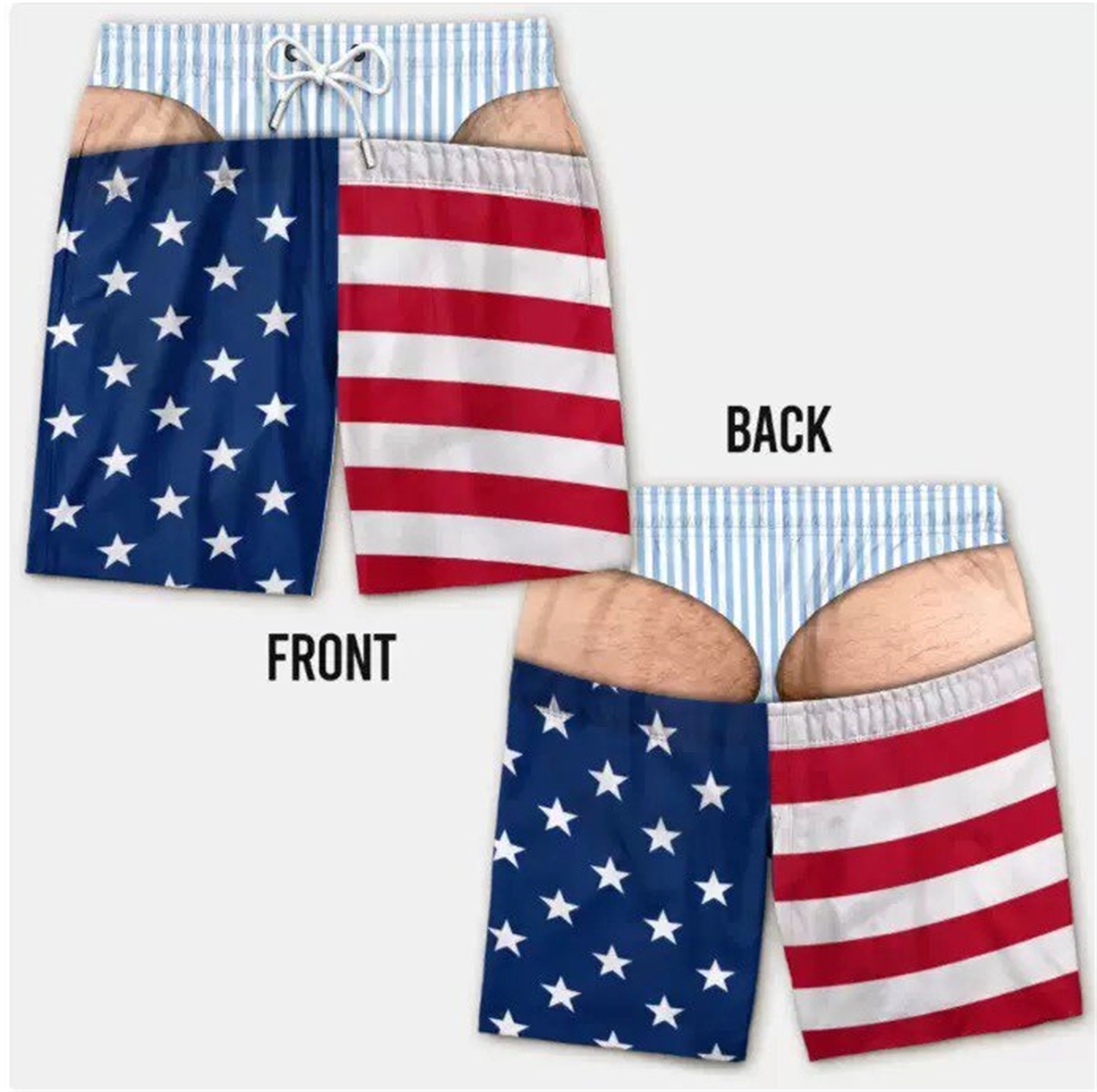Printed casual shorts for men