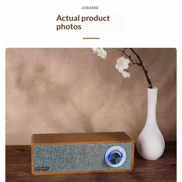 Retro Wooden Dual-Tweeter Wireless Bluetooth Speaker 3
