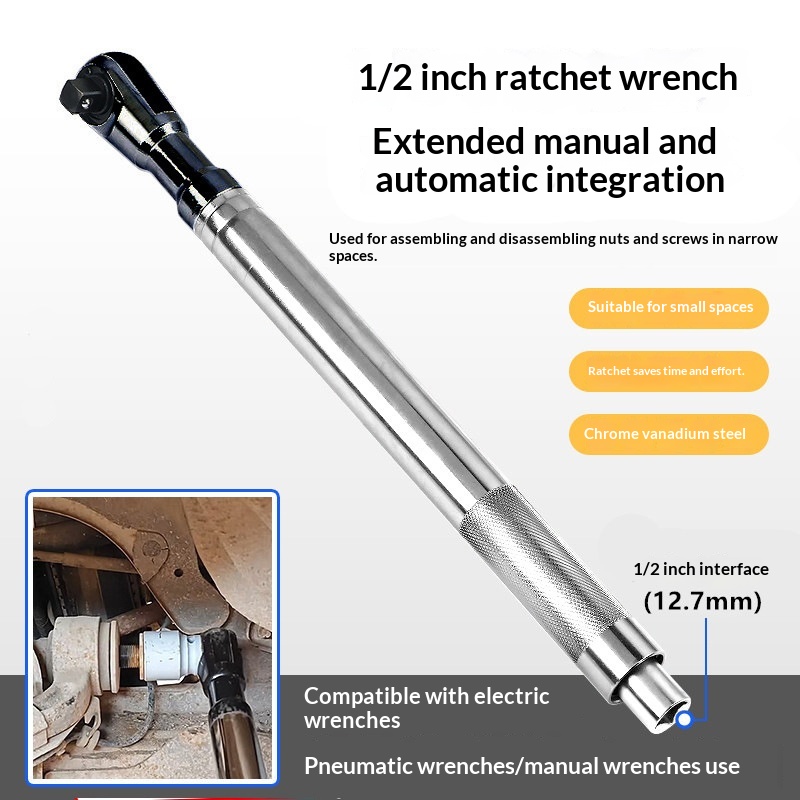 Multifunctional Extended Quick-release Ratchet Wrench Pneumatic Tool