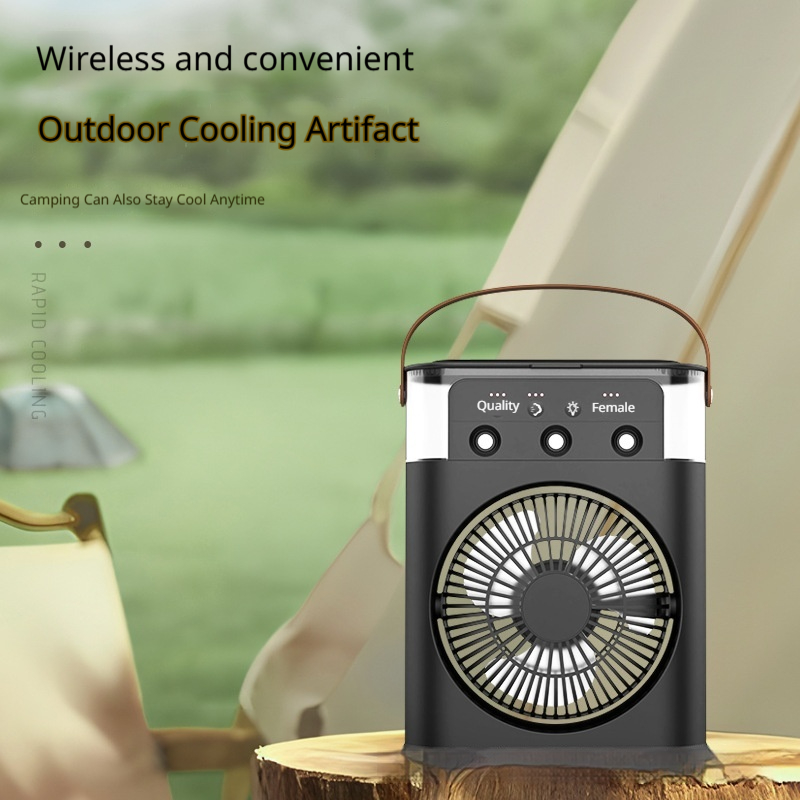 USB Charging Colorful Night Lamp Fan