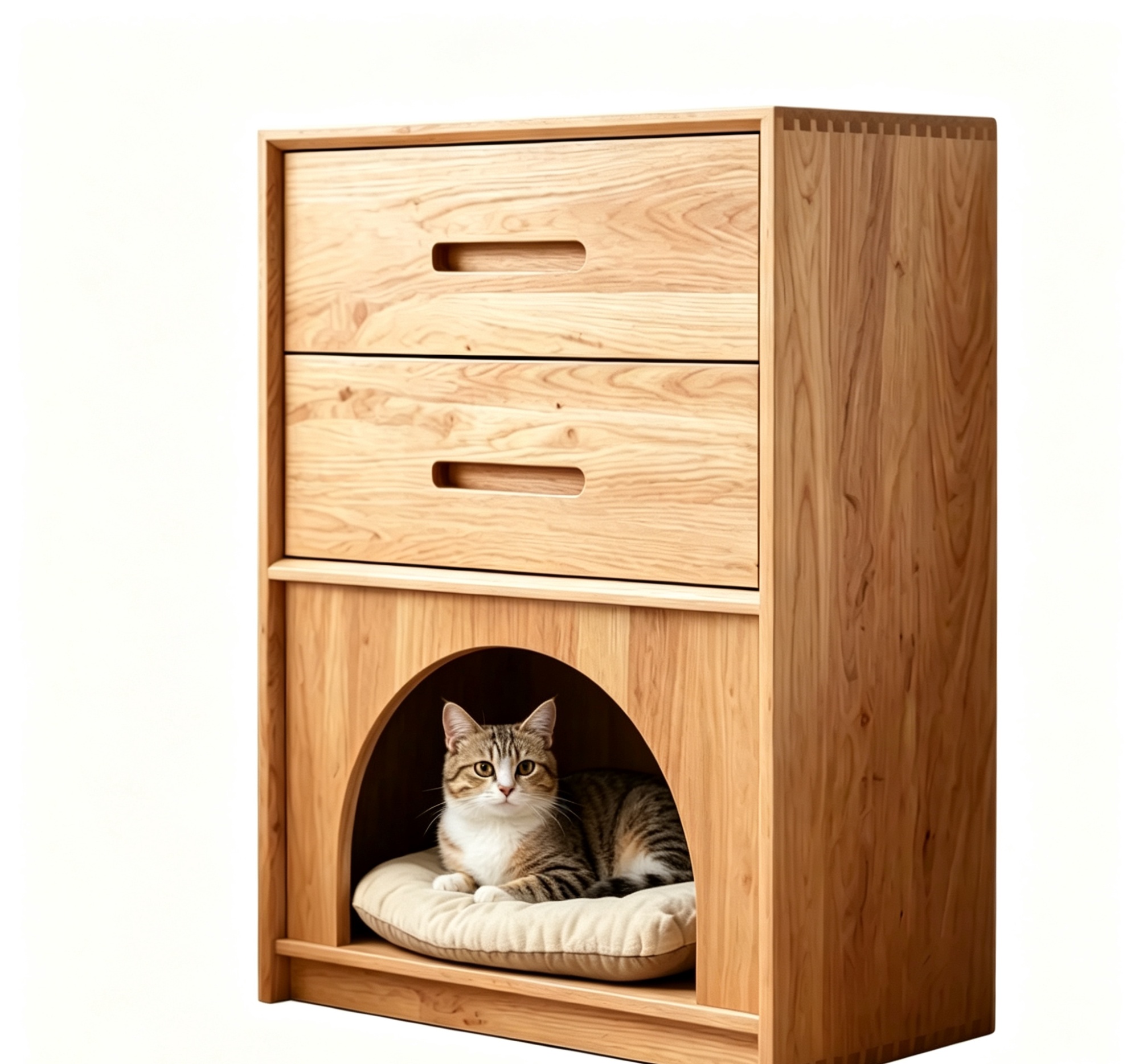 Integrated Cat Bed With Bedside Table