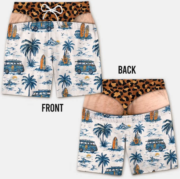Breathable Printed Mens Casual Shorts product image