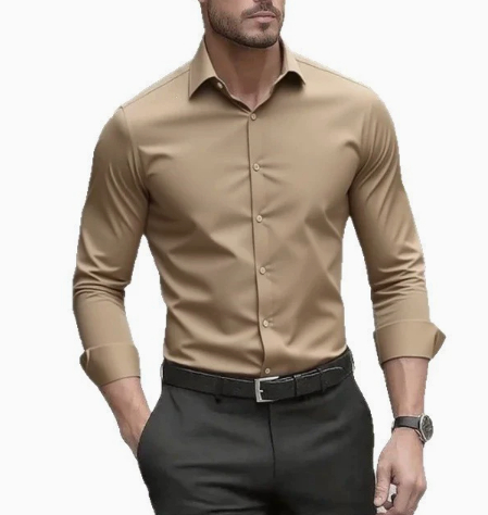 Men's Pigment Business Casual Long Sleeve Shirt — image 10 of 20
