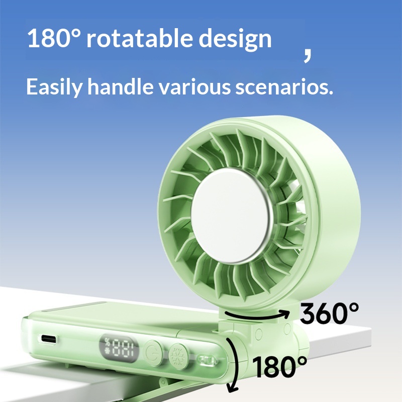 Waist-mounted Cooling Portable USB Fan