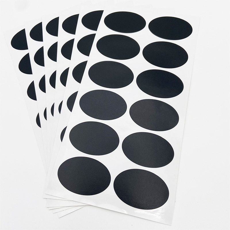 Black Sticker Bottle Label