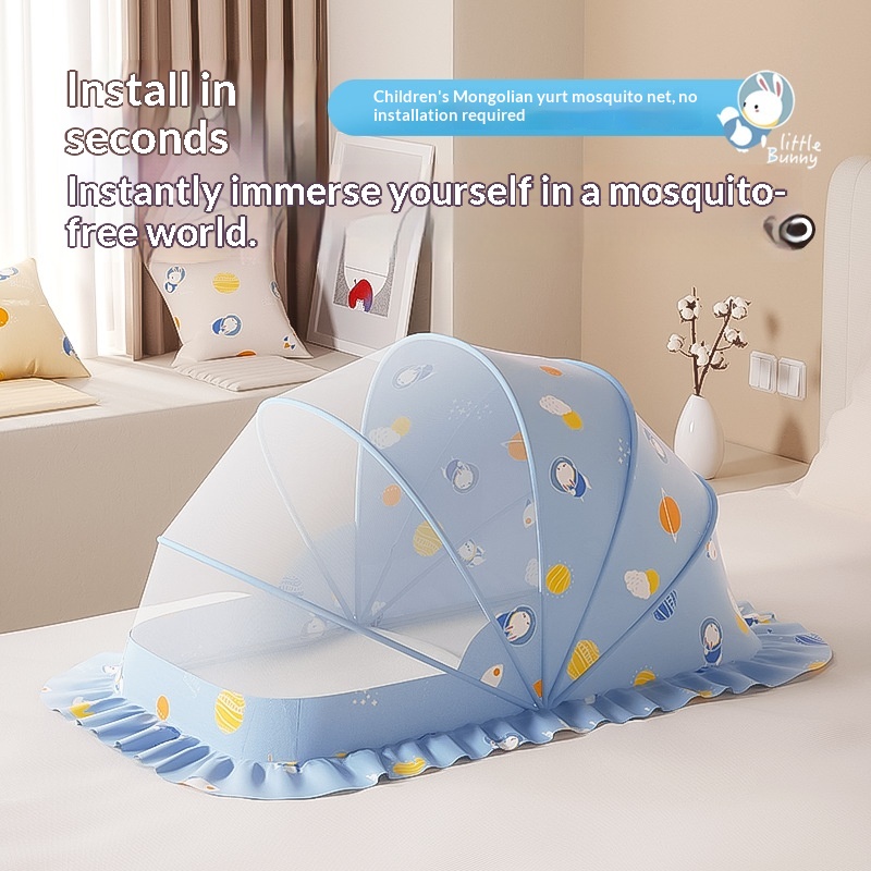 Baby And Infant Anti-mosquito Net Foldable Sunshade Installed Mosquito Nets