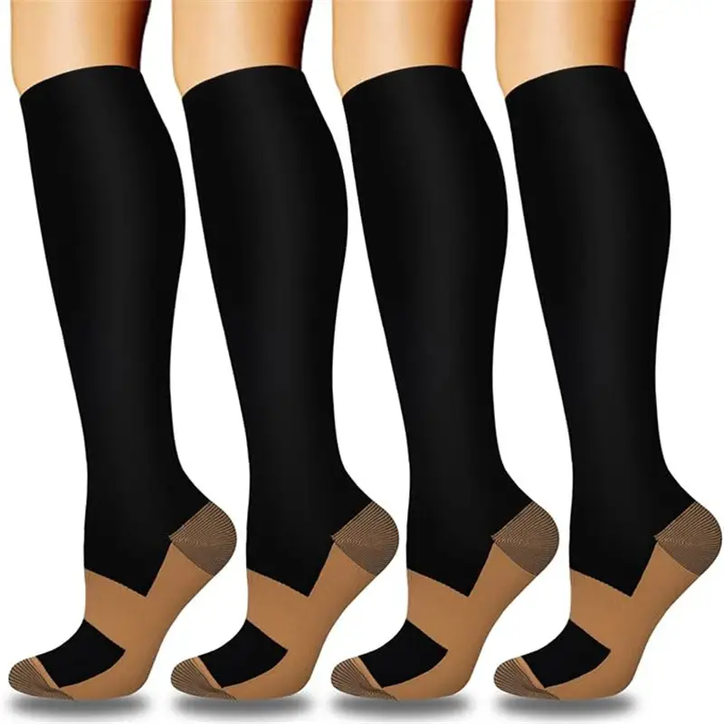 Four-pair Set Of Compression Sports Socks