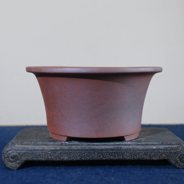Yixing Round Purple Clay Flower Pot