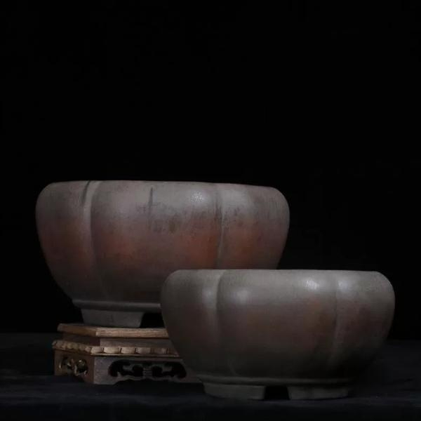 Yixing Purple Clay Flower Pot Ornament