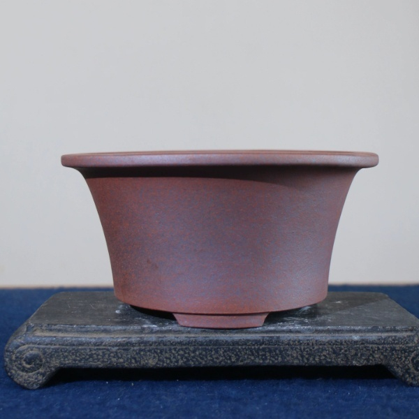 Yixing Round Purple Clay Flower Pot 3