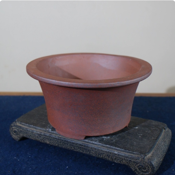Yixing Round Purple Clay Flower Pot