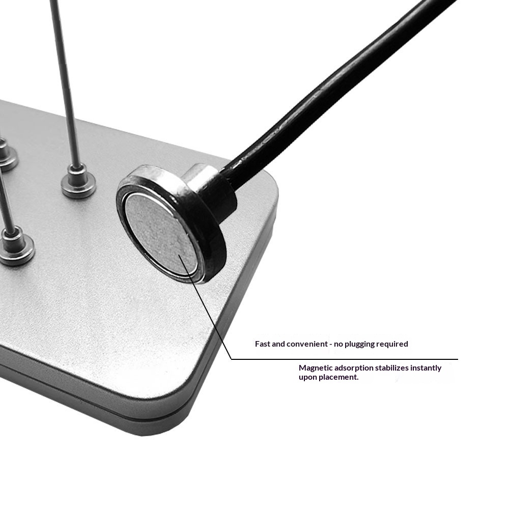 Coloring Clamp With An All-round Bendable Magnetic Base And Rubber-coated Soft Tip 2