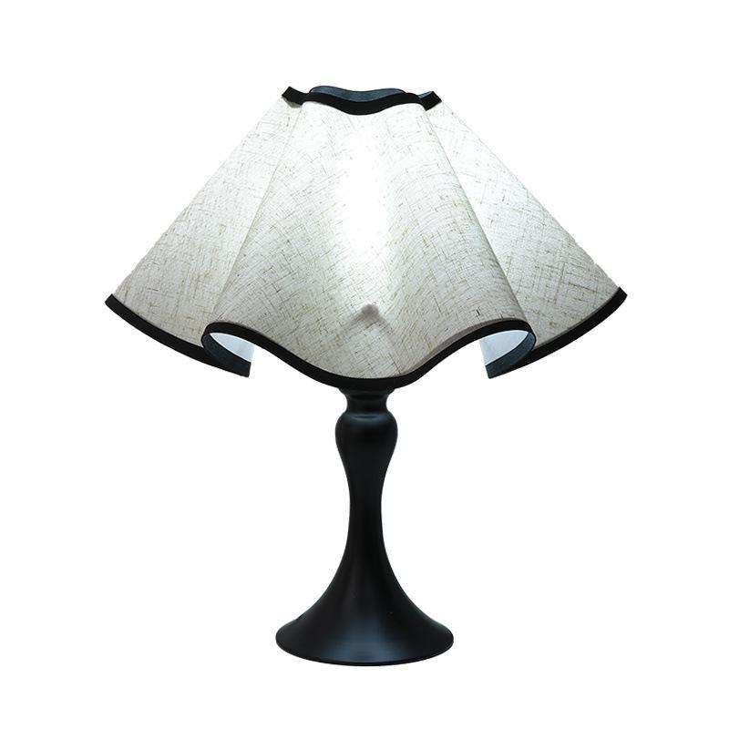 USB Table Lamp with Linen Shade