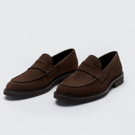 Business Formal Leather Casual Slip-On Loafers Flat Leather Shoes