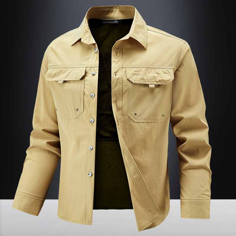 Mens Stretch Quick-Drying Long-Sleeve Shirt product image