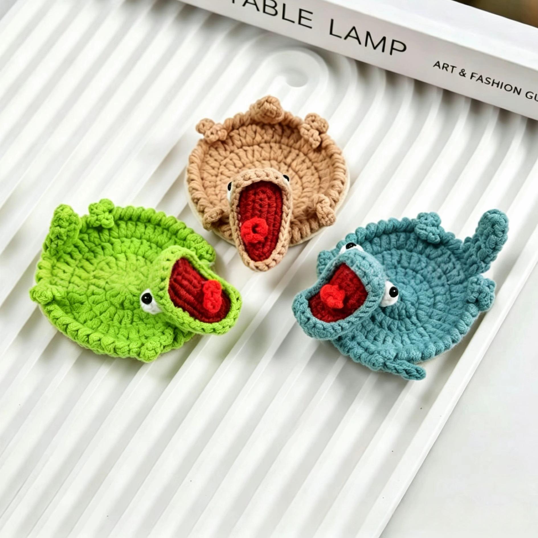 Crocheted Abstract Coaster The Adorable Beaver Transformation Project