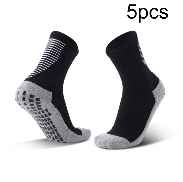 Chaussettes de football rayées pour homme – noires