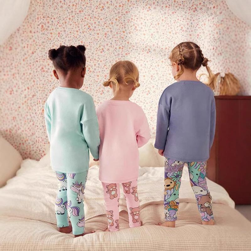 Girls' Long-sleeved Loungewear Set