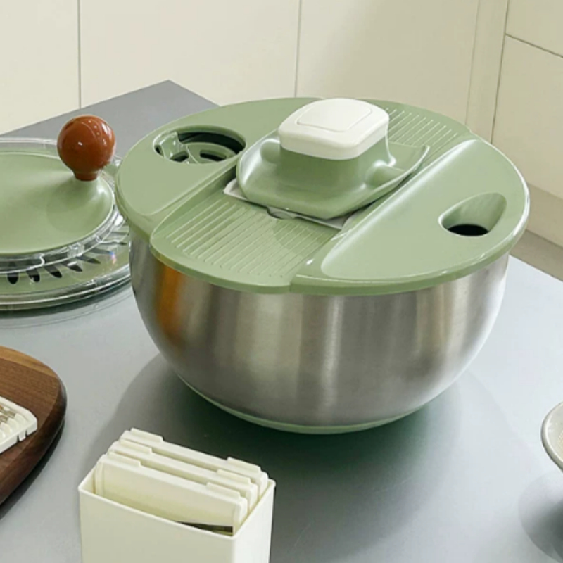 304 Stainless Steel Vegetable Dehydration Salad Spinner And Dish Cutter product image