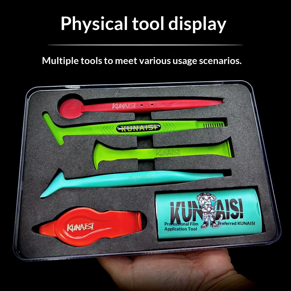 Car Window Tinting Tool Kit Edge-sealing Strip Set Film Wedge And Trimming Squeegee