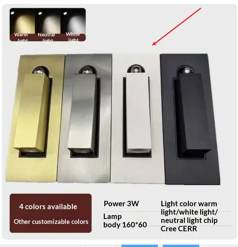 Hotel Room Bedside LED Reading Light