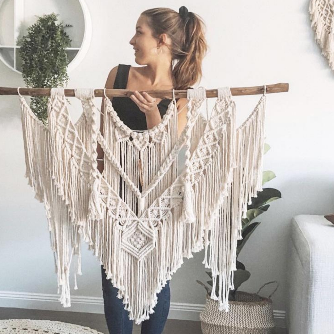Bohemian Hand-Woven Tapestry Nordic-Style Tassel Hanging Decor