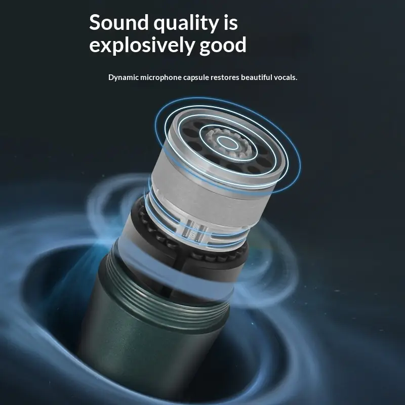 Professional Home Karaoke And Stage Computer Recording Dynamic Metal Wired Microphone