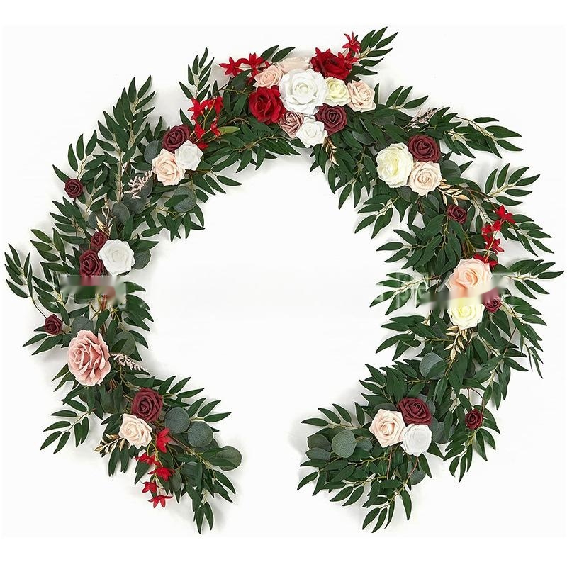 Eucalyptus Rose And Eucalyptus Flower Table And Chair Decoration Rattan | Grolano