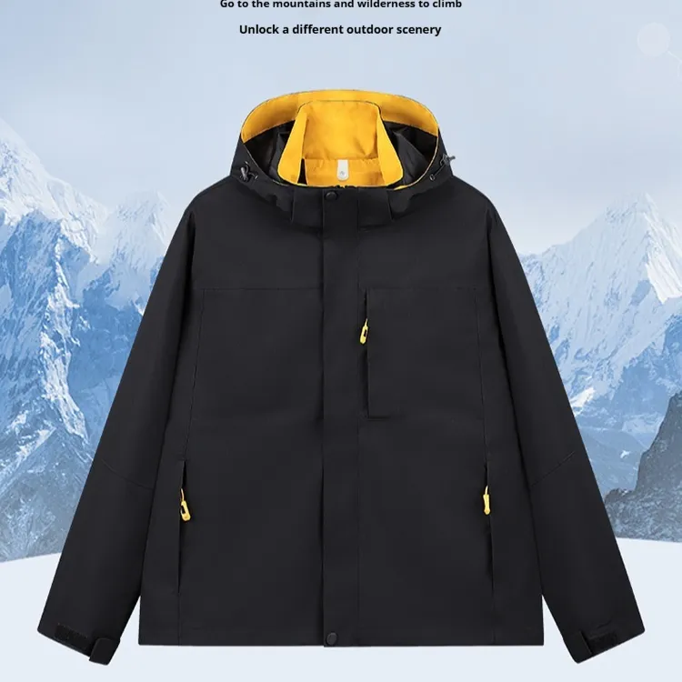 Hooded Fleece Lined Outdoor Three Proof Jacket