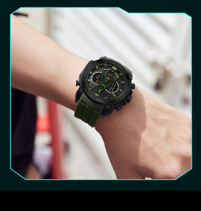 Sanda 6105 Youth Dual-Display Watch For Men
