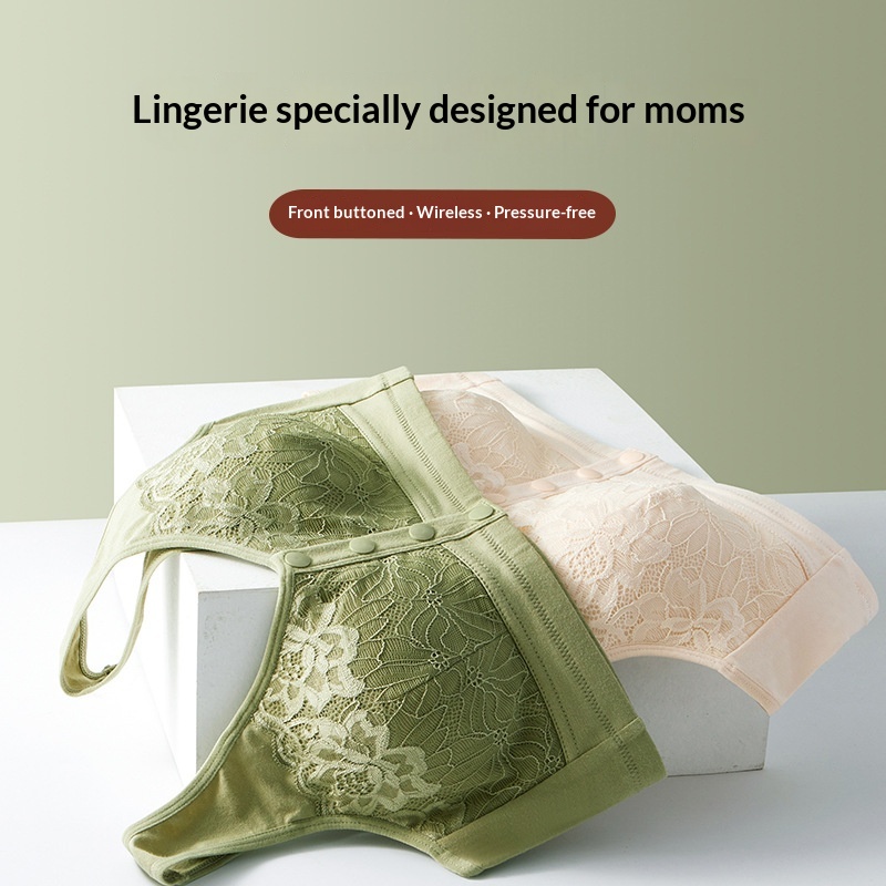 Lace Lingerie For Moms Wireless Camisole For Middle-aged And Elderly Women