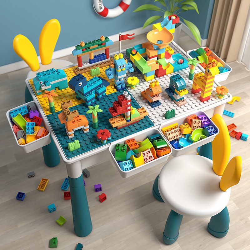 New Childrens Building-block Table With Large Multi-functional Pieces variant 4